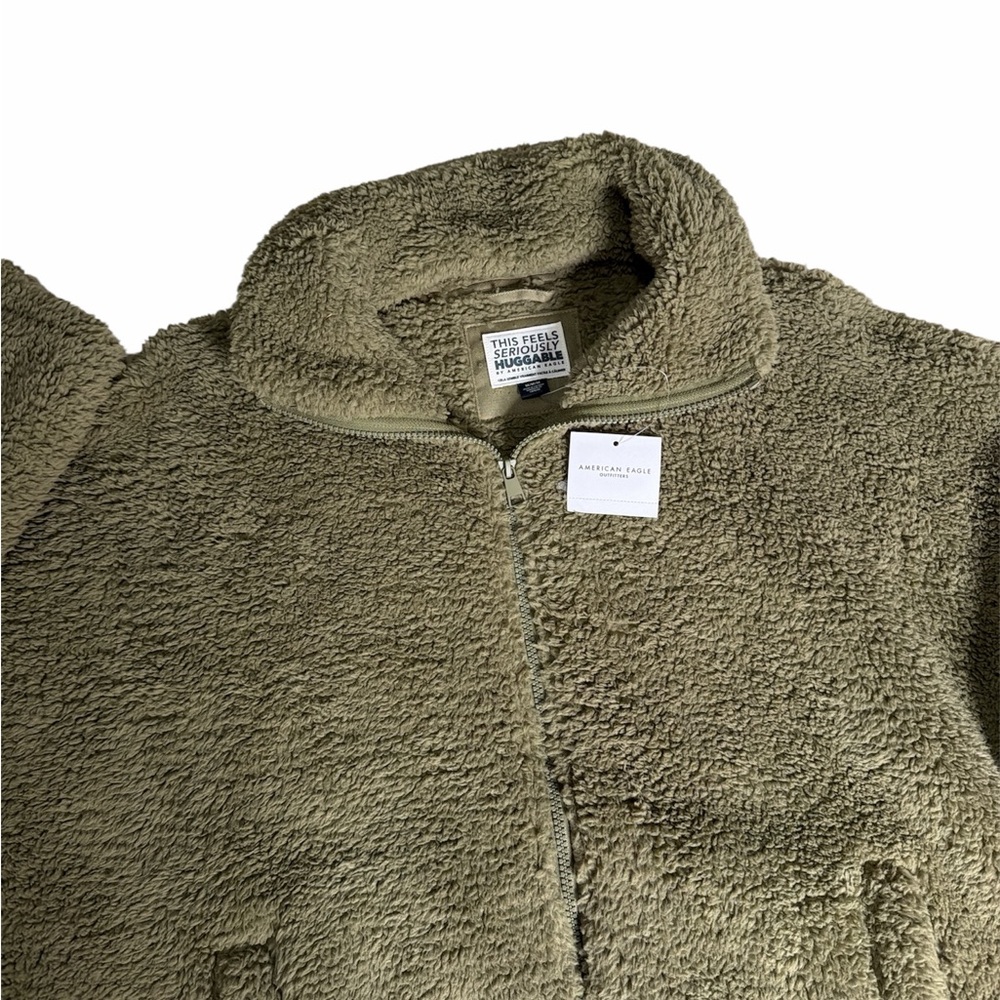 American Eagle Fleece Zip Up - Picture 3 of 6